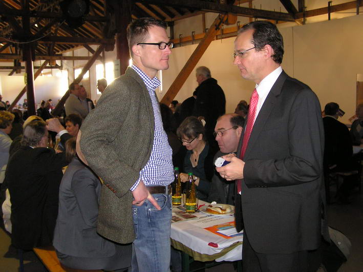 Dr. Carsten Buchholz und MdB Gunther Krichbaum im Gesprch