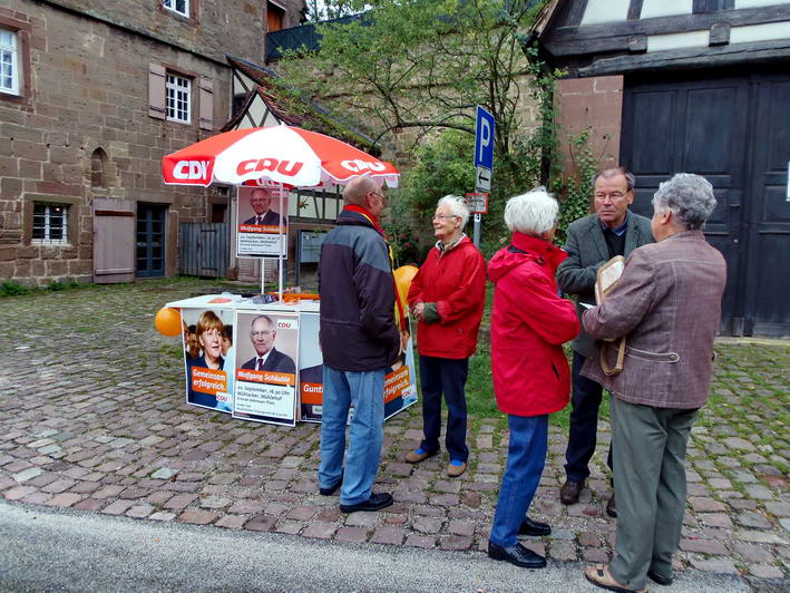  Das Standteam im Gesprch