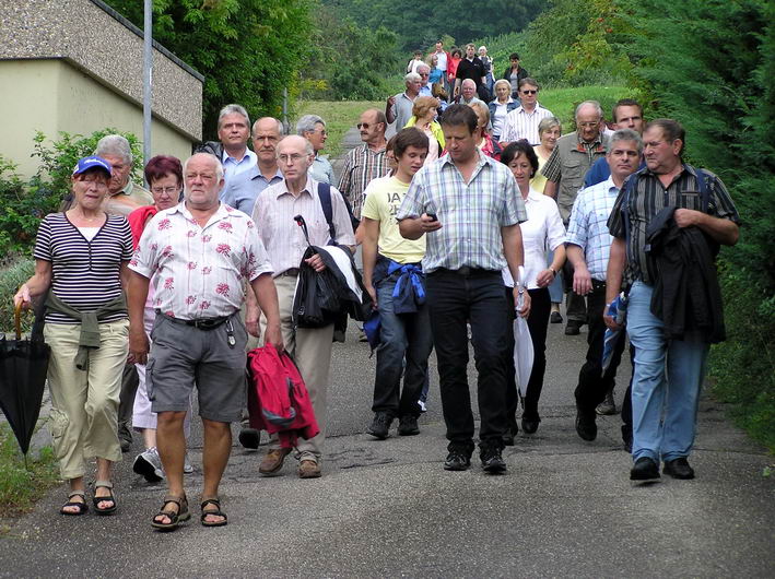 Marsch zurck  zum Weingut