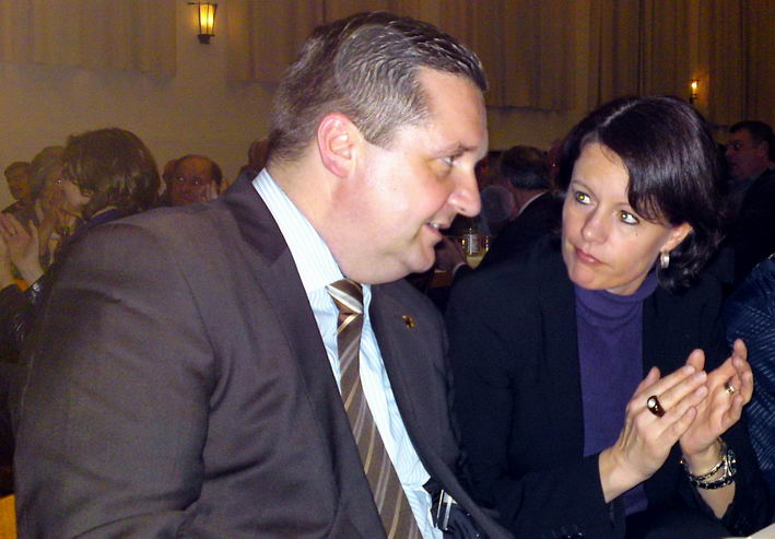 Ministerprsident Stefan Mappus und Viktoria Schmid