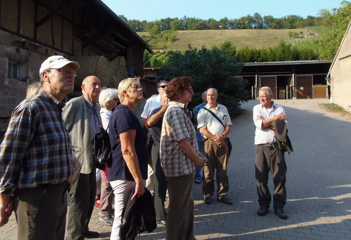 die Besucher lauschen