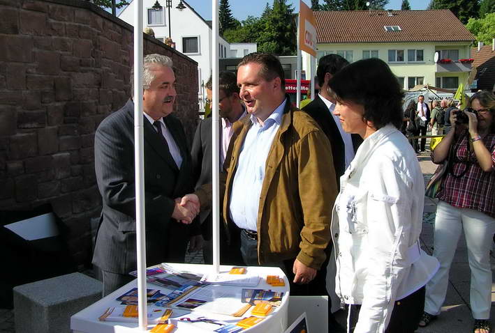 Stefan Mappus im Gesprch mit Johannes Glz