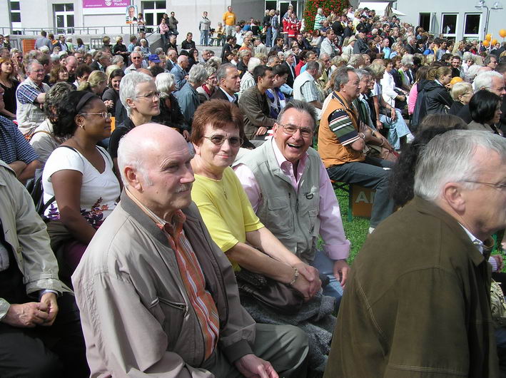 viele (bekannte) Interessierte sind da - Dieter und Roswitha Fink und Gerhard Ott 