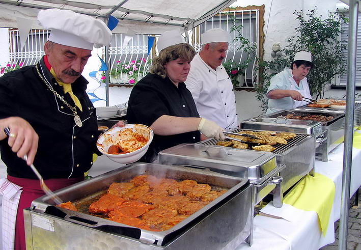 das Mahl wird zubereitet