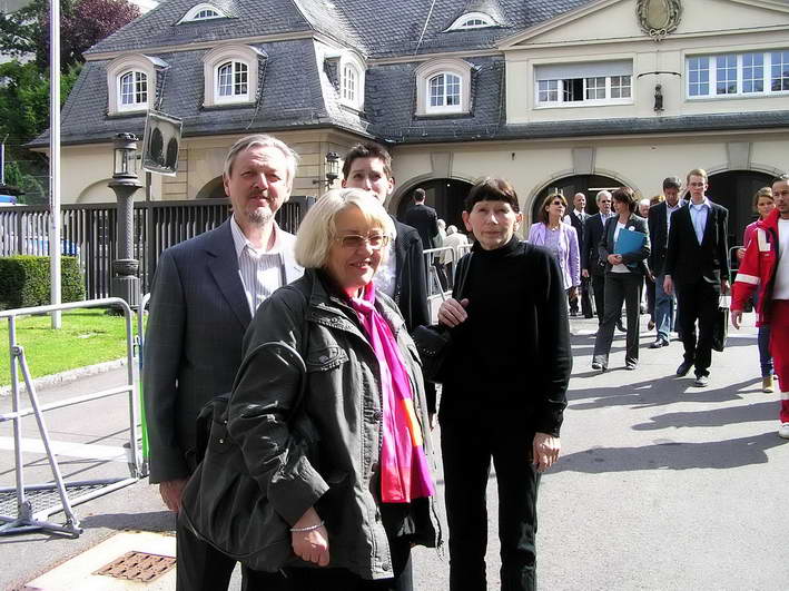 Ende des Besuchs in der Villa Reitzenstein