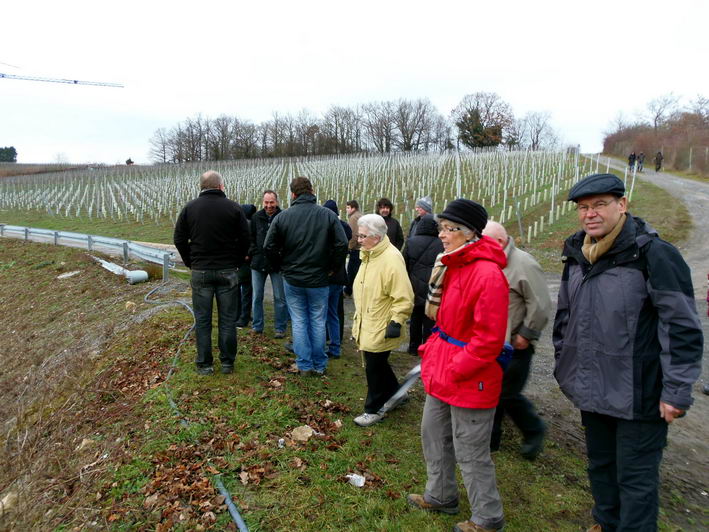 die Wandergruppe auf der Schmiechhhe