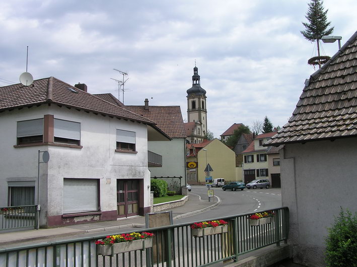 Bild:   Blick ins Zentrum von Odenheim